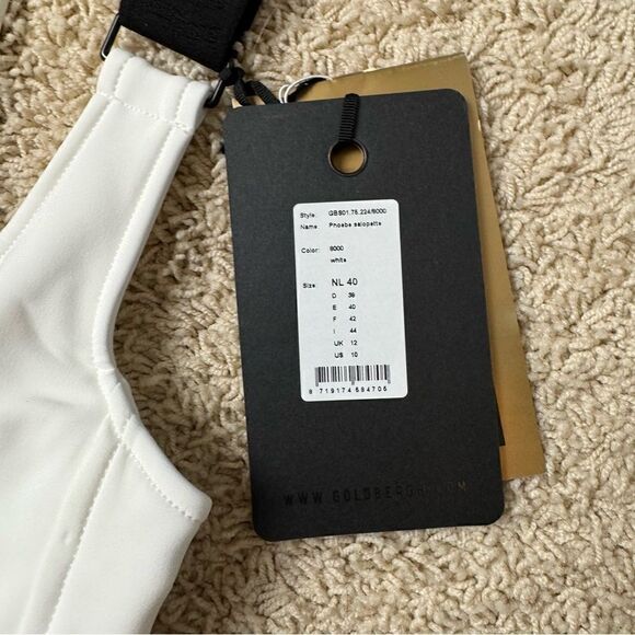 GOLDBERGH WOMEN'S PHOEBE SALOPETTE SKI BIB WHITE BLACK SIZE 10 NWT - Picture 6 of 10